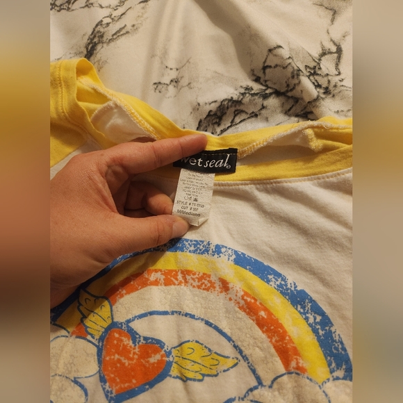 Wet Seal - Sweet Heart 3/4 Tee - Medium - Picture 3 of 3